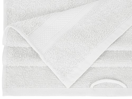 Frottiertücher in unifarbenem Design – ideal als Basic fürs heimische Bad – komplette Serie in flauschiger Frotteequalität erhältlich in 4 verschiedenen Größen und in 9 modernen Farben, 1 Pack (2 Stück) – Duschtücher [70 x 140 cm], weiß - 4