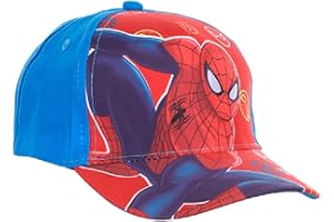 Marvel Disney Officiel Spiderman Enfants garçons Chapeaux Casquette de Baseball âgés de 2 à 6 Ans (52cm (3/5 Ans), Spiderman Bleu ET4031)