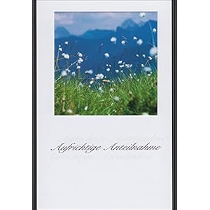 Handmadegruss Trauer, edle Kondolenzkarte, mit Text 