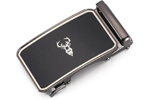 Daisy House Fibbia per cintura da uomo con cricchetto da 40 mm Solo sostituzione automatica della fibbia per cintura in pelle