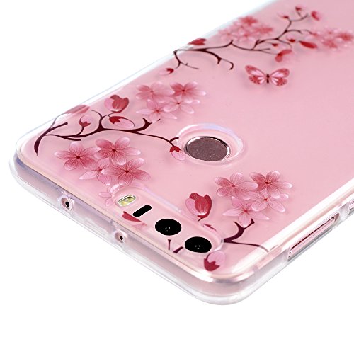 Huawei Honor 8 Case Huawei Honor 8 Schutzhülle YOKIRIN Premium Flexible Slim Fit TPU Silikon Case Cover Handyhülle Handytasche Etui Handycase Ultra Dünn Rutschfest Kratzfest Silikonhülle Camellia - 4