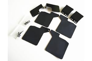 EPTNNASO Defender D110 Mud Flaps Guards With Stainless Steel Holder Front + Rear (4) For 1/10 RC Car TRX/4 Traxxassss