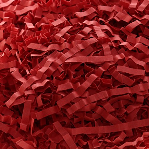 50 Gramm Geschreddert Seidenpapier Verpackung Füller Geschenk Tissue-Papier – Rot - 5