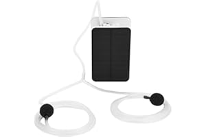 LAZMIN112 Lazmin Tanque de Peces Solar Bomba de oxígeno Oxigenador, Acuario Oxígeno Aerador Estanque Aerador Bomba de Aire Aereador de Pesca Acuario Airpump