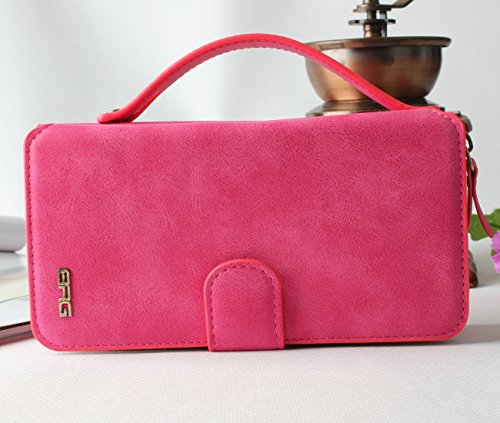 Galaxy S8 Hülle, Lively Life PU Leder Wallet Hülle Multifunktions Abnehmbare Reißverschluss Schutzhülle Flip Case Cover mit Kartenfächer Card Slot Geldbörse Geldbeutel Schutz Tasche für Samsung Galaxy S8 – Rosa - 7