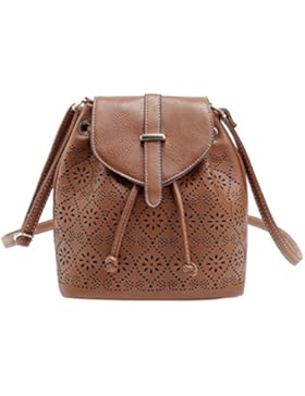 Gazechimp Damen tasche Kleine Rucksack Schultertasche Backpack PU Leder