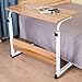Produktbild PENGFEI Laptop Betttablett Tragbare Stehen Bett Sofa Tisch Multifunktion Höhenverstellbar Rolle Bücher Lesen, 5 Farben 2 Größe ( Farbe : Eiche , größe : 80x50CM )