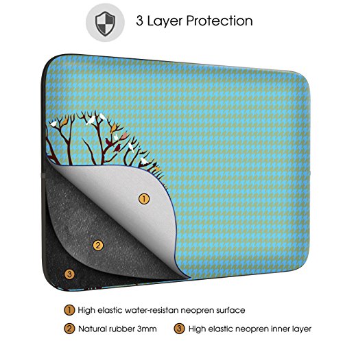 Sidorenko Schutzhülle für Laptops mit einer Bildschirmdiagonale von 29,5-cm (11-11,6 Zoll) neopren max. Geräteabmessungen 29 cm x 21,3 cm - 3