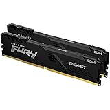 Kingston FURY Beast 16 GB (2 x 8 GB) 3200 MHz DDR4 CL16 Mémoire Kit für PC-Kit de 2 KF432C16BBK2/16