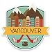 Produktbild 2 x 10cm/100mm Vancouver, Kanada Vinyl SELBSTKLEBENDE STICKER Aufkleber Laptop reisen Gepäckwagen iPad Zeichen Spaß #9186