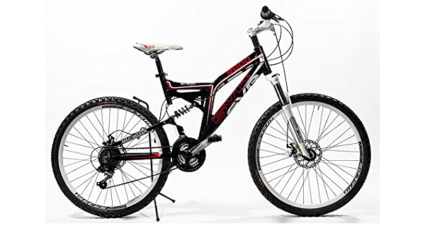 Alluminio Bicicletta con Doppio Ammortizzatore e freni a disco SBK :  Sport e tempo libero