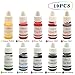 Produktbild Lebensmittelfarbe flüssig Set 10x 6ml Lebensmittelfarben,Farbe Farbstoff extrem hoch konzentriert,Set zum Geeignet für Kuchen, Backen und alle Lebensmittelfärbungen