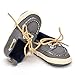 ESTAMICO Baby Denim Lace-up Crib Shoes Gray 6-12 Months