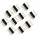Produktbild 20 Pcs 4 Pin Steckverbinder,CAOLATOR Connector Adapter ,Deallink männlich RGB Connector Steckverbinder für 5050 3528 SMD Led Streifen Beleuchtung Schwarz