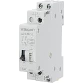 Wengart WIR-16 Boost Relay, AC230V, 16A, for Short On/Off Control of DIN Rail Mount Devices, White (1NO1NC)