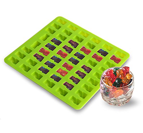 Joyoldelf Gummibär Formen & Ice Cube-Tabletts – 3 53-cavity Silikon Candy Formen mit 3 Tropfenform für Schokolade, Jelly, gumdrop, Seife, Sweet und mehr - 4