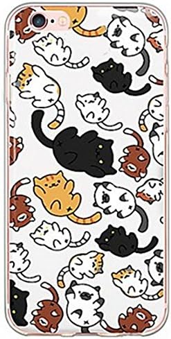 SecondDromi Many cute lazy cat pattern Soft (TPU) case for iPhone 5C,Multi-coloured