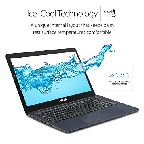 ASUS VivoBook L402NA-GA042TS 14 1 inch HD Notebook Pre-Installed with Microsoft Office 365  Intel Dual-Core Celeron N3350 Processor  4 GB RAM  32 GB e