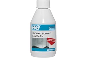 HG Shower Screen Protector, Limescale Remover & Bath Screen Protector, Shower Screen Cleaner & Glass Cleaner, Protective Bathroom Cleaner for Walls, Tiles, Taps & Surfaces for Easy Cleaning - 250ml