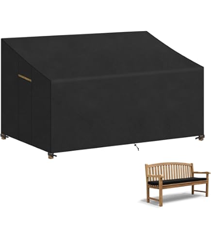 ACONDE 2-zits waterdichte beschermhoes voor tuinbank, afdekking met ventilatieopeningen, polyrotan zitbank, beschermhoes, voor tuinmeubelen, balkon, terras, 134 x 66 x 89 cm ACONDE 2-zits waterdichte beschermhoes voor tuinbank, afdekking met ventilatieopeningen, polyrotan zitbank, beschermhoes, voor tuinmeubelen, balkon, terras, 134 x 66 x 89 cm
