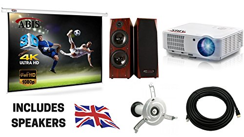 Projector Bundle Hd Smart Led Projector With Projector Screen