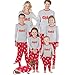 Price comparison product image Family Santa Claus Christmas Outfits Tracksuit Pajamas Sleepwear 2PC Men Women Kids Clothes Long Sleeve Tops + Pants Set Parent-Child Home Pajamas Set