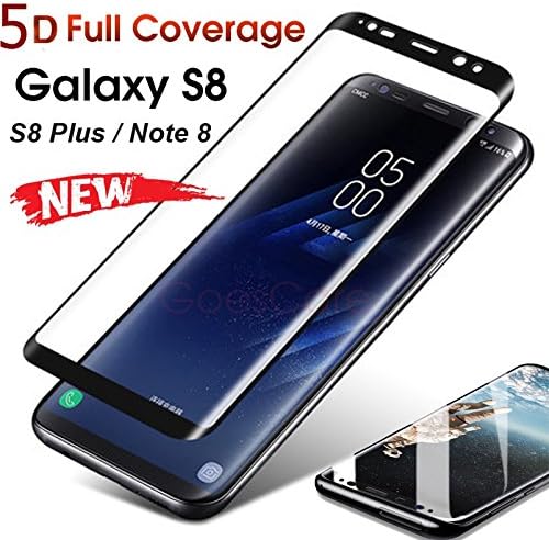 [High Quality] Samsung Galaxy S8 Screen Protector Genuine 9H 5D Tempered Glass Full Covered Screen Guard [Bubble Free] [Anti Scratch] [Screen Friendly] [Black Edge] for Samsung Galaxy S8 100% Infinite Brand New [Discounted Price] [Free Delivery] [Special Retail Packaging]