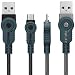 Produktbild Micro USB Kabel [2er Pack] 2m Extra Lang, Volutz 2.4A / 3.0A Nylon USB Ladekabel, Schnellladekabel für Android Smartphones, Samsung Galaxy S7/S6 Edge, HTC, Sony, Huawei, Nexus und mehr [ArmorCord Series]