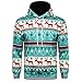 Produktbild Christmas Pullover Herren Damen Unisex UFODB Männer Weihnachtspullover Casual Sweatshirt Winterpullover Kapuzenpullover Pulli Weihnachtspulli Weihnachtsparty Oberteile