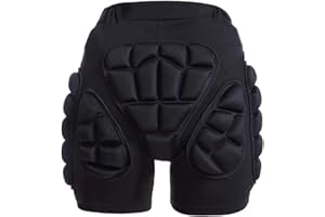 Jinyuii Protective Padded Shorts, Breathable & Lightweight Protective Gear, Hip Protectors for Snowboard Skate Ski Skateboard Unisex