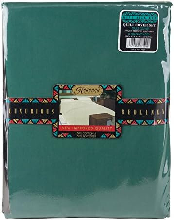 Regency Royal Quilt cover Set, Dark Green, King Size