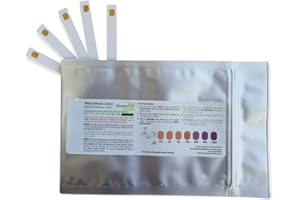 SimplexHealth Heavy Metals Water Test Strips. A combined test for Iron, Copper, Cobalt, Zinc, Cadmium, Nickel, Lead, Mercury (5 Test Strips)