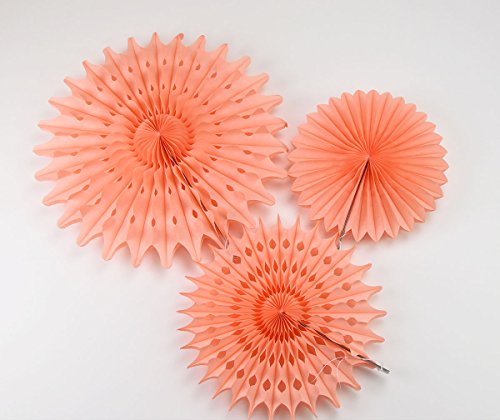 Furuix Babyparty Deko Deko-Set Seidenpapier-Blumen, Cremefarben, Mintgrün, Pfirsich für Babypartys, Geburtstage, Hochzeiten und Partys, Papier, Mint Cream Peach Babyparty Mädchen - 4