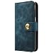 Produktbild Case Me Samsung Galaxy S8 Leder Hülle Brieftasche mit Kartenfächer Geldscheinfach Premium mit Abnehmbaren Magnet Handy Schutzhülle,Blau