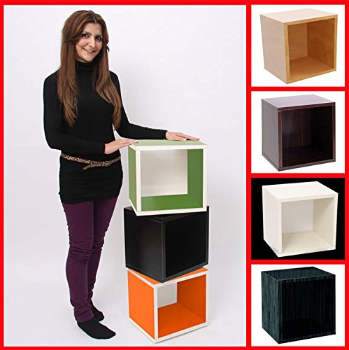 Modul-Würfelregal Standregal M73, 33x34x29 cm ~ schwarz - 5