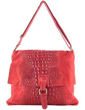 histoireDaccessoires - Lederumhängetasche für Damen - SA098623GR-Santo