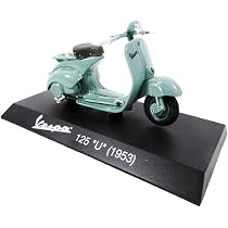 Miniature Scooter Vespa 125 Super 1965 - Échelle 1/18 Par Maisto - Modèle De Collection Sur Socle
