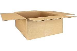 smiley pack 25 Stück Faltkartons 400 x 300 x 150 mm braun Versandkarton Verpackungskartons 40 x 30 x 15 cm aus Wellpappe 1 wellig Karton Pappkarton Versandbox Paket Päckchen