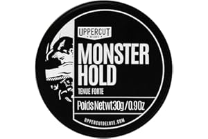 Uppercut Deluxe Monster Hold Pomade Midi, Heavy and Strong Hold Wax Based Product, Long Lasting and Reworkable For Traditional or Bolder Styles 30g