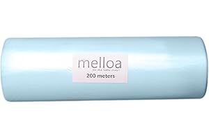 MELLOA FOR THE LITTLE ONES MELLOA Nachfüllfolie für Windeleimer Kompatibel mit Tommee Tippee Sangenic TEC Simplee Twist & Click für Nachfüllkassetten (Blau, 200m)