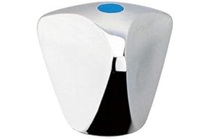 GROHE Griff-TDL (mit Griffbefestigung, Markierung blau), chrom, 08016000