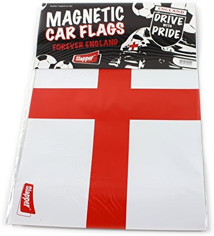 ENGLAND ST GEORGE MAGNETIC CAR DOOR FLAG 30CMS x 21CMS WORLD CUP FOOTBALL RUGBY (4)