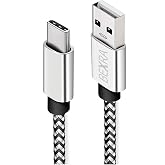 USB Type-C Hızlı Şarj Kablosu, 1 Metre, 2.1A, Naylon &Ouml;rg&uuml;l&uuml; Kopmaz Veri Kablosu, Samsung, Xiaomi, Huawei ve T&uuml;m Android Cihaz
