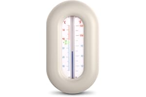 Suavinex, Thermomètre de Bain pour Bébé, Sans Mercure, Sans Piles, Précis, Résistant, Rapide et avec Échelle de Couleur, Degrés ºC et ºF, Flotte dans l'Eau, +0M, Design Wild&Free, Gris