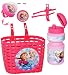Produktbild Unbekannt 3 TLG. Set _ Fahrradkorb & Trinkflasche & Hupe -  Disney Frozen - die Eiskönigin  - Flasche mit Halterung - Befestigung für Lenker vorn - Fahrrad Kinder - M..
