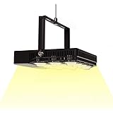 SANSI LED Pflanzenlampe Vollspektrum 70W Tageslicht, Pflanzenlicht mit Einstellbarem Hängerseil, IP66 Led Grow Lampe Wachstum