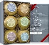 Art Naturals Bath Bombs Gift Set - 6 Ultra Lush Essential Oil Handmade Spa Bomb Fizzies - Organic & Natural Ingredients & Shea Butter for Moisturizing Dry Skin - Relaxation In a Box - Best Gift Idea