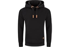 DENIMFY Hoodie Herren Regular Fit DFIvo Kapuzenpullover Pullover Beige Blau Navy Schwarz Grün Grau S M L XL XXL 3XL 4XL 5XL