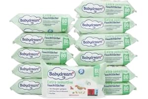 GENERISCH Babydream extra sensitive Feuchttücher 960 Stück 12x80 Tücher ohne Pafüm, mit Aloe Vera & Allantion, bei Neurodermitis geeignet