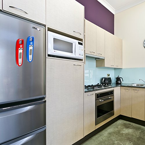 DIGITALES EINSTICHTHERMOMETER / GRILLTHERMOMETER / THERMOMETER für die Küche mit Hintergrundbeleuchtung: sehr schnell und präzis, perfekt zum kochen, backen – Gratis Temperaturtabelle für das Fleisch - 2